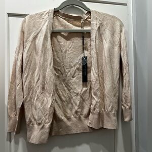 Ellie Tahari Light Tan Cardigan
